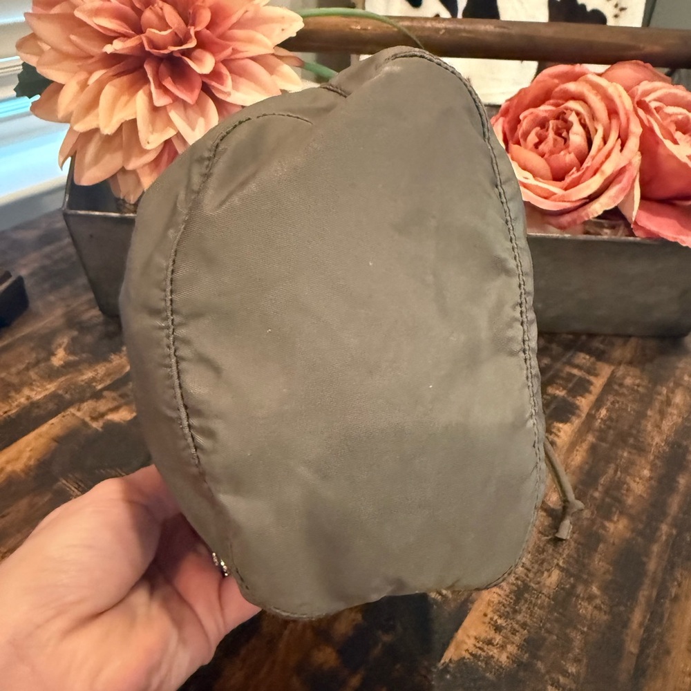 Prada Silver/Gray Accessory Drawstring Pouch - image 7